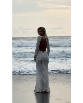 2024ss sexy backless beach dress