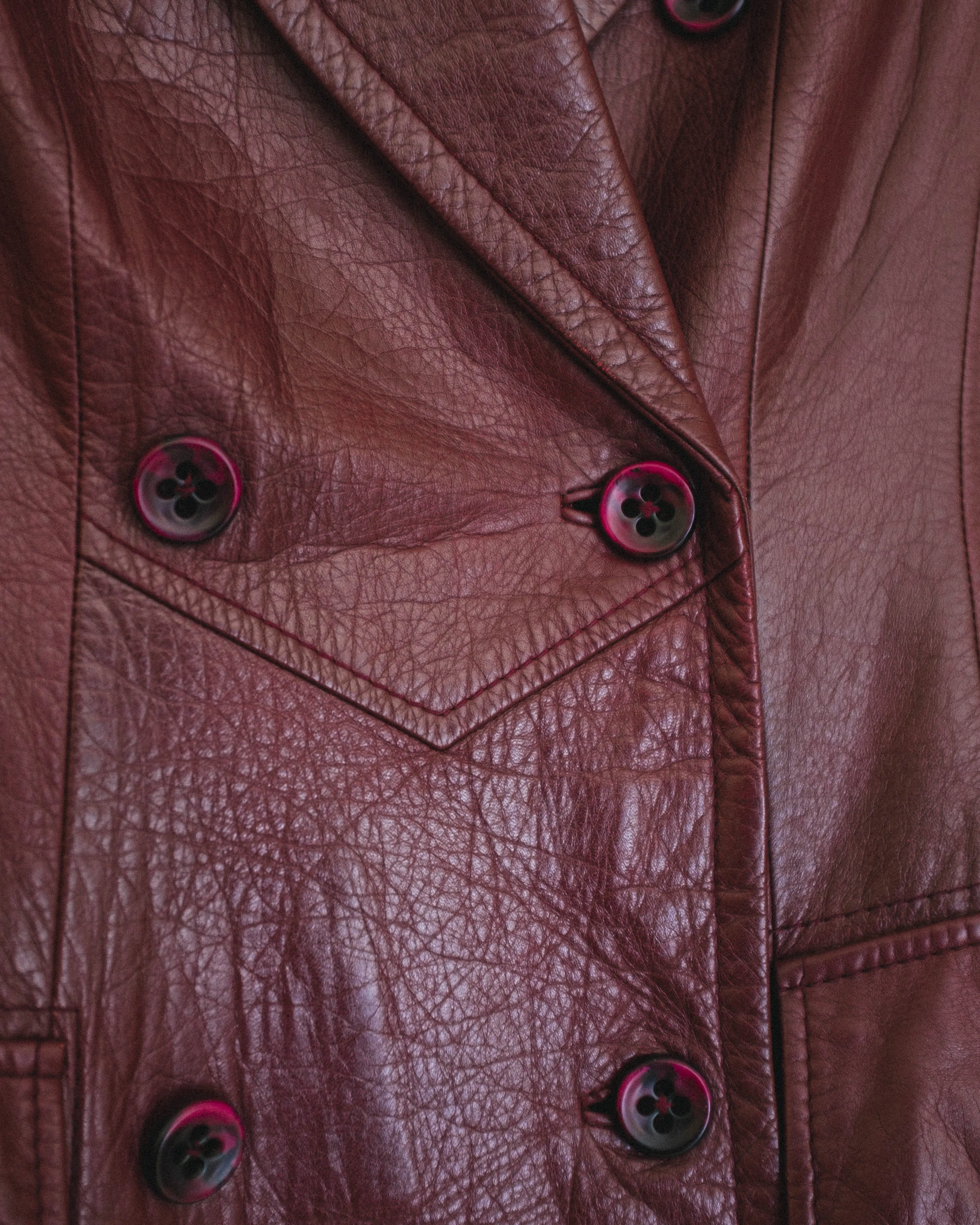 70's Aigner Wine Trench Coat