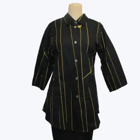 Adverb Shirt, Enough, Black/Mustard S