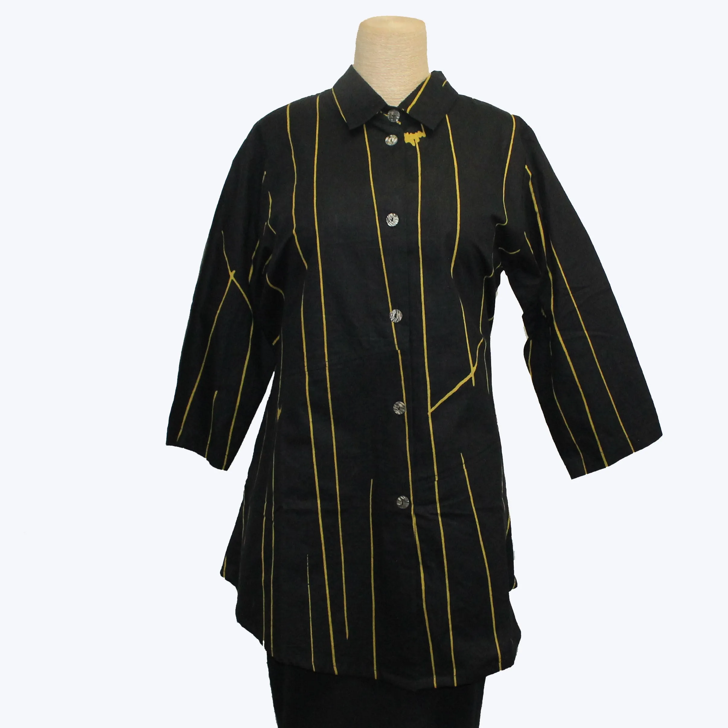 Adverb Shirt, Enough, Black/Mustard S