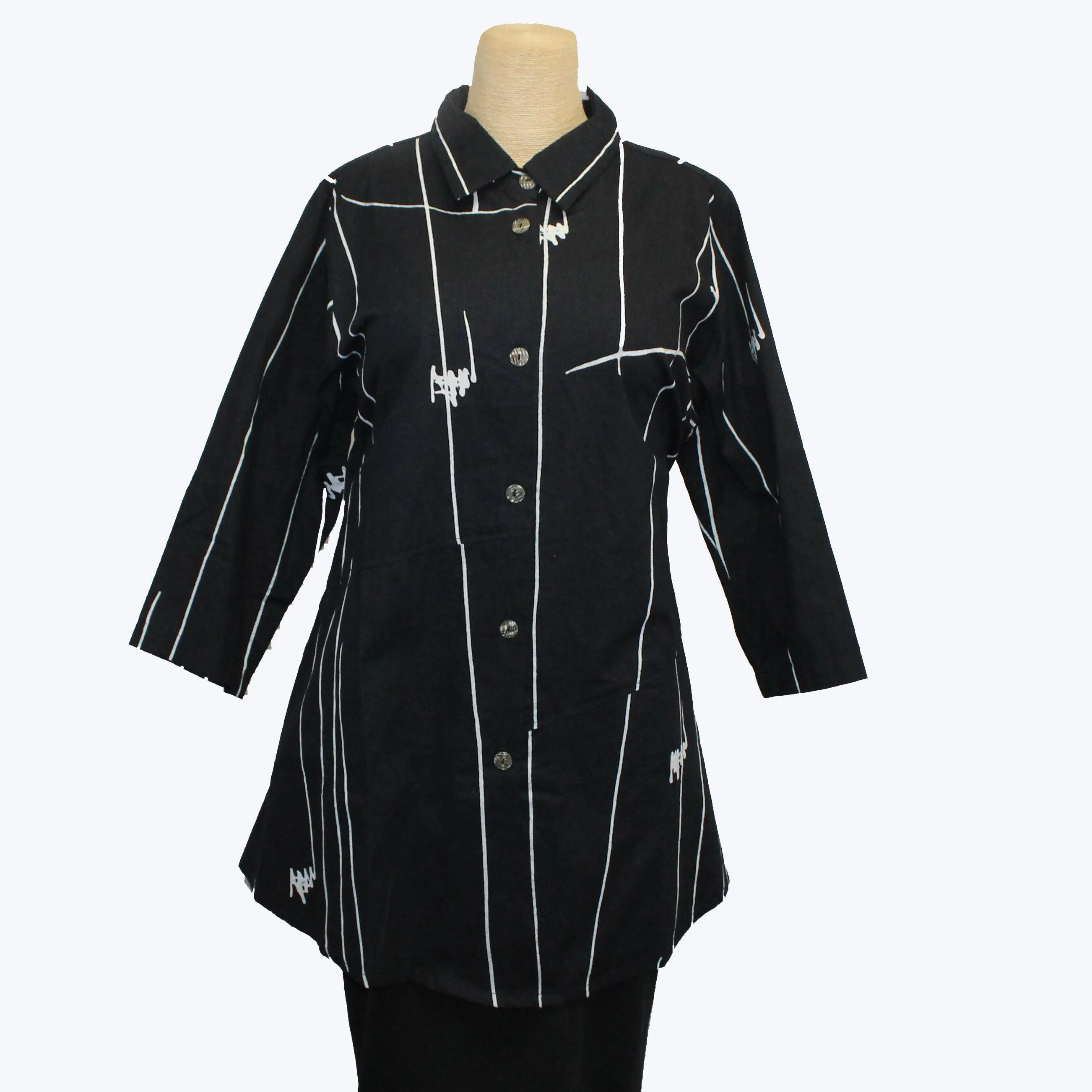 Adverb Shirt, Enough, Black/White M