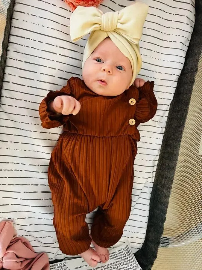 Baby Girl Long-sleeve Jumpsuit
