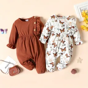 Baby Girl Long-sleeve Jumpsuit