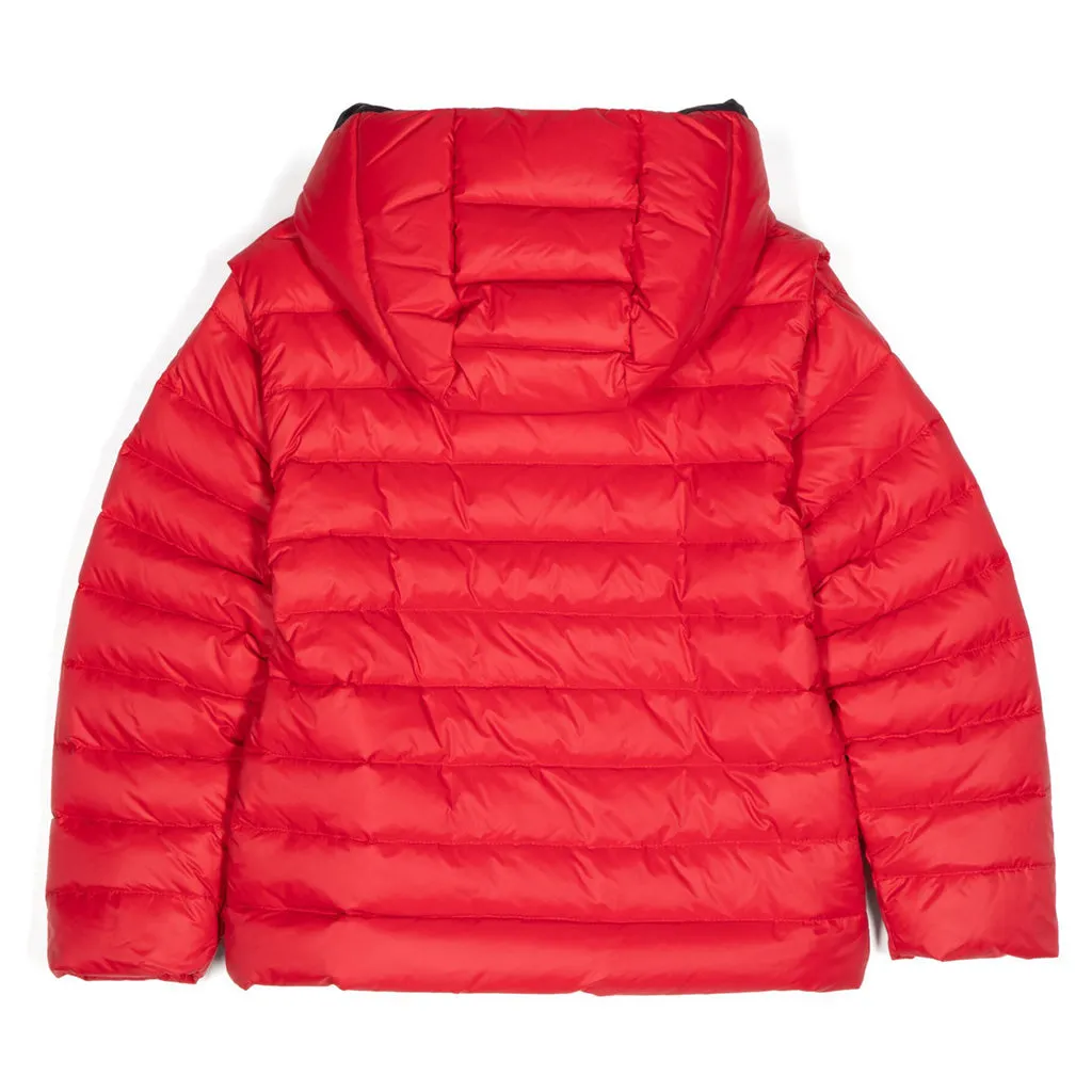 Balmain Kids Logo Print Puffer Jacket