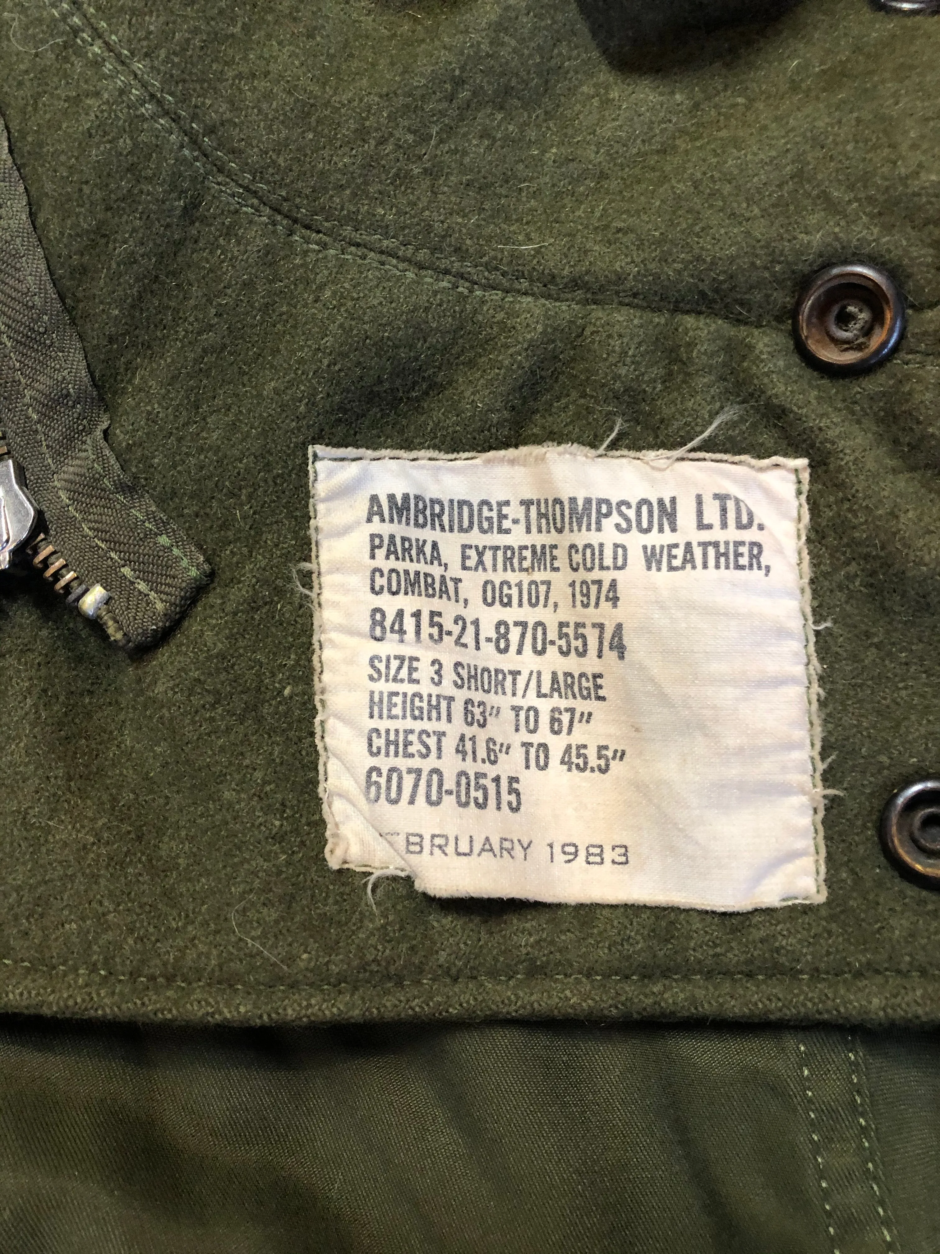 Canadian Military Surplus Extreme Cold Parka, SOLD