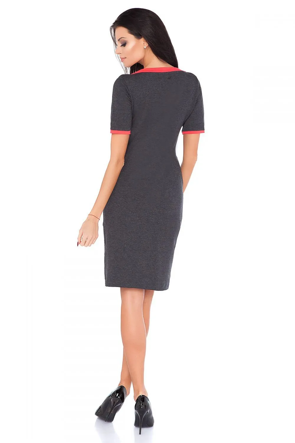 Chic Envelope Front Knit Dress
