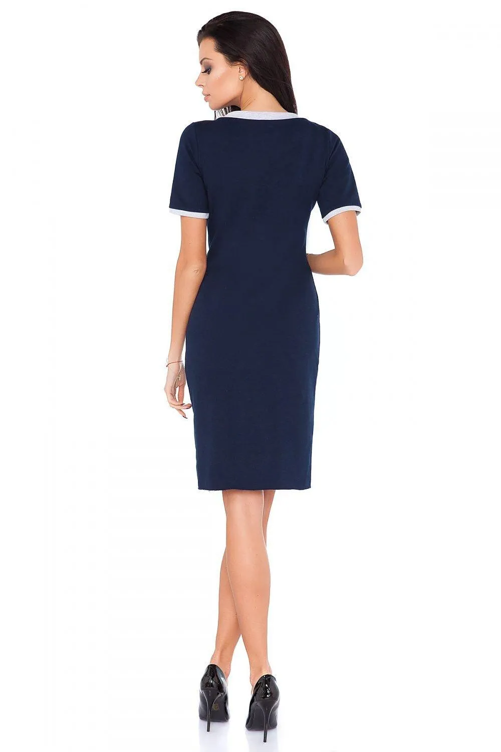 Chic Envelope Front Knit Dress