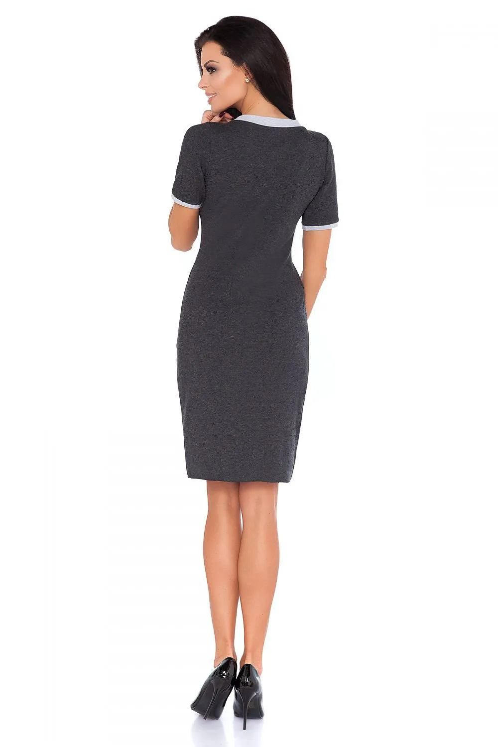 Chic Envelope Front Knit Dress