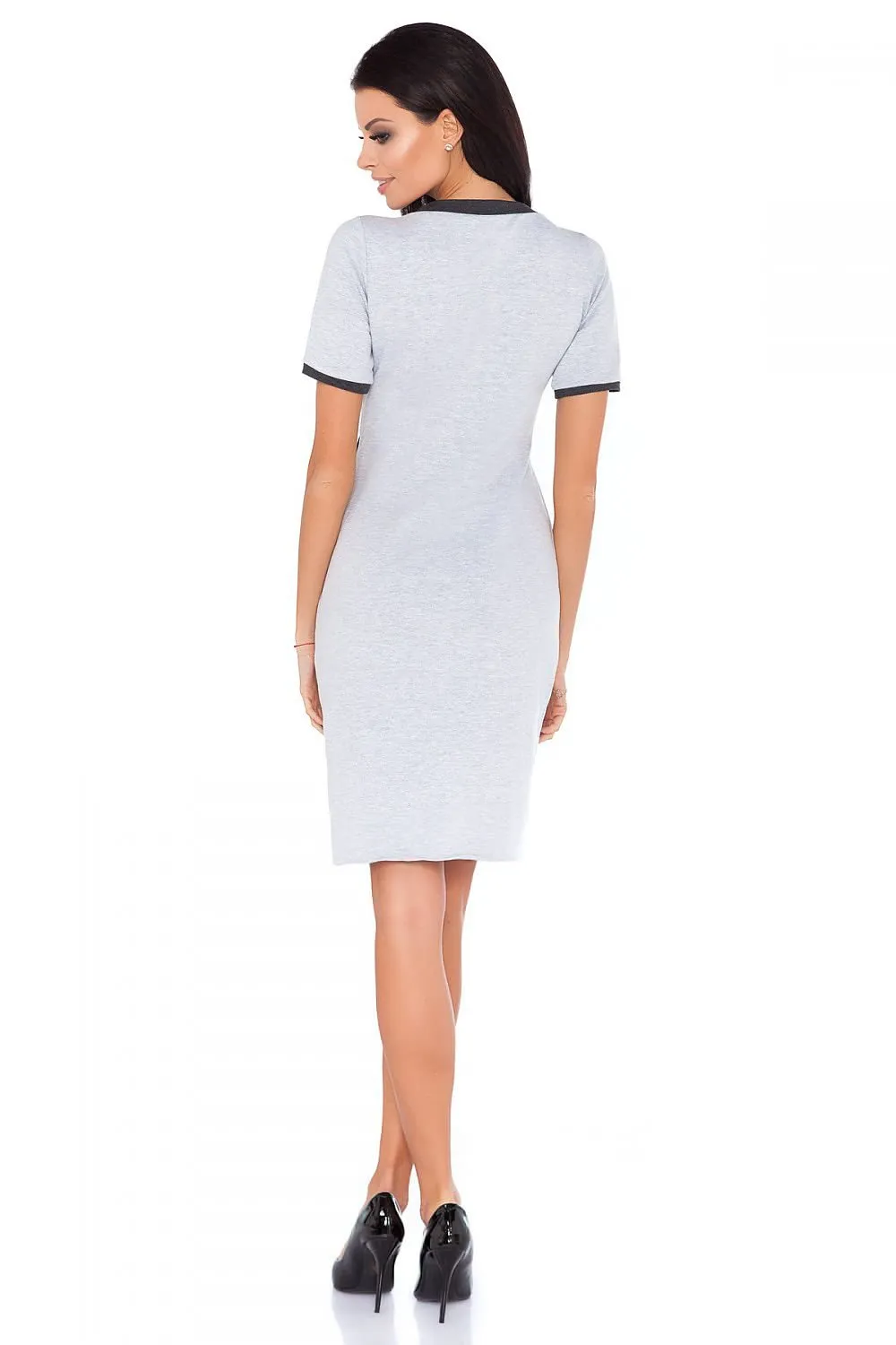 Chic Envelope Front Knit Dress