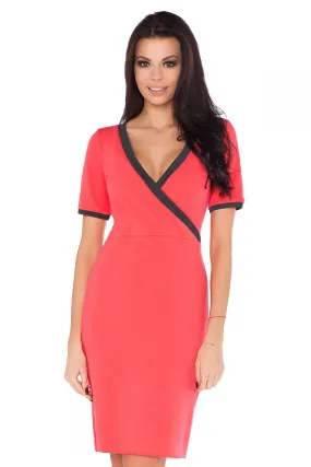 Chic Envelope Front Knit Dress
