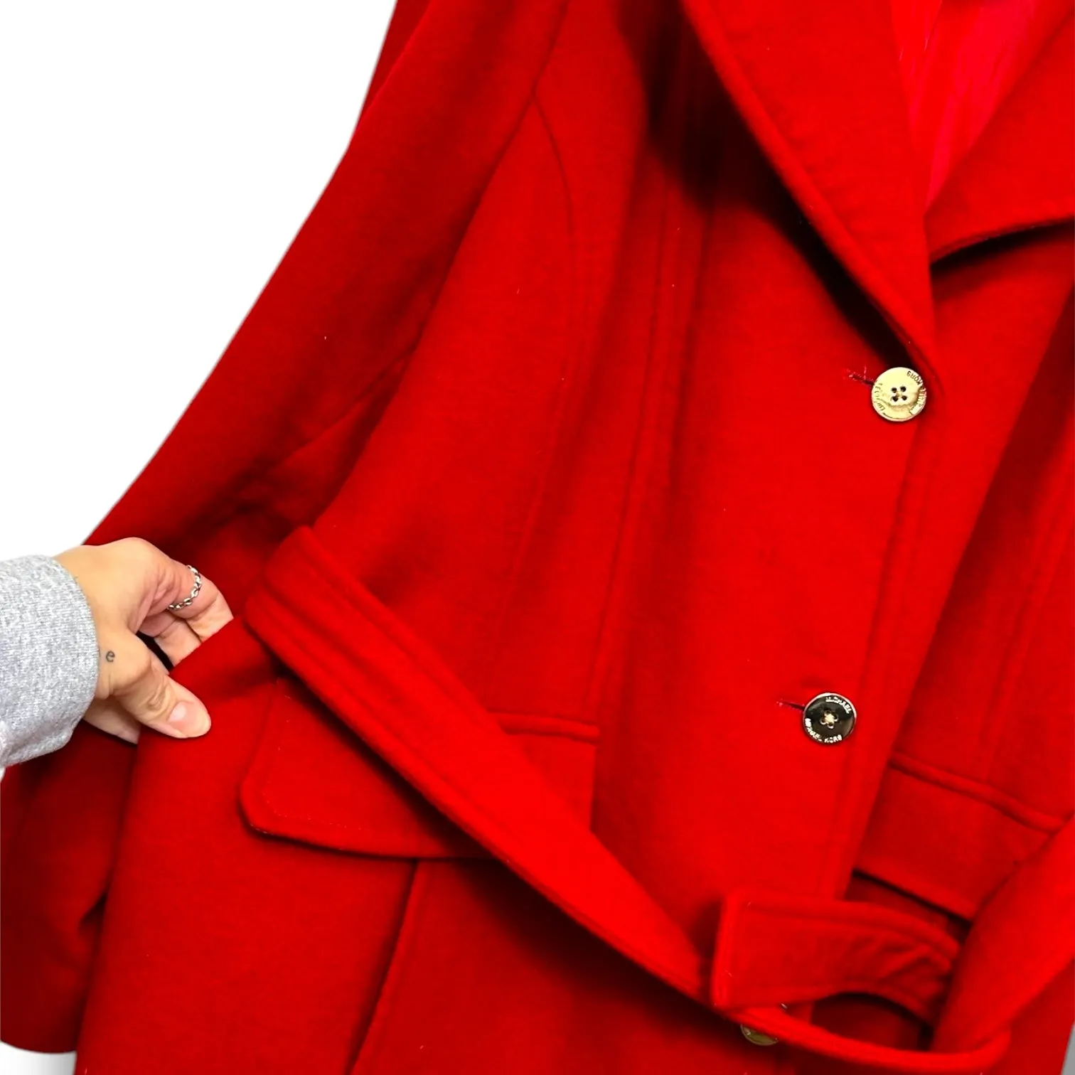 Coat Parka By Michael By Michael Kors In Red, Size: 2x