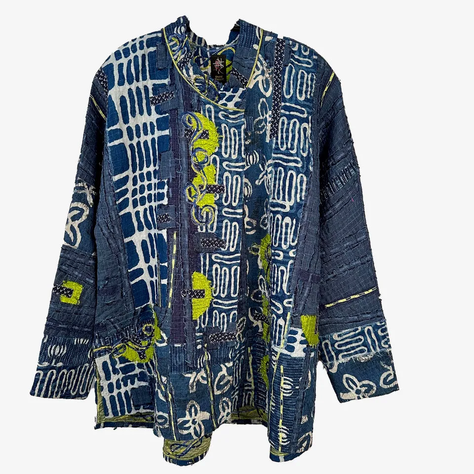 Diane Prekup Jacket, Serenade, Indigo/Lime/White, S