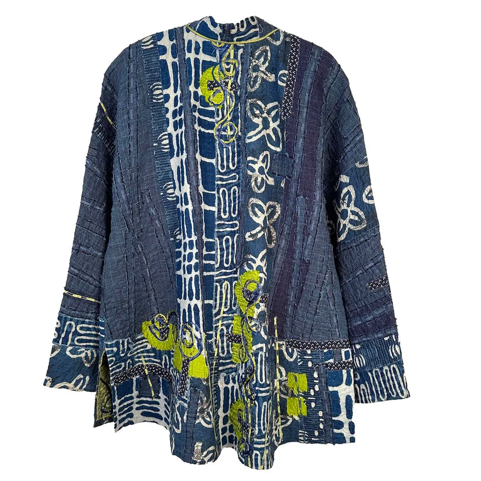 Diane Prekup Jacket, Serenade, Indigo/Lime/White, S