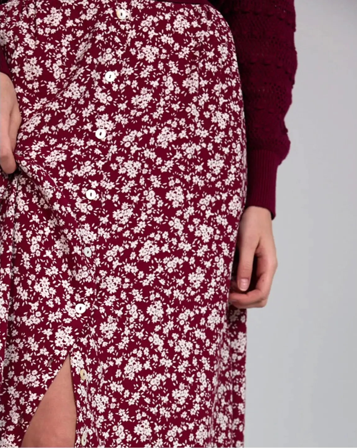 Endless Floral Midi Skirt