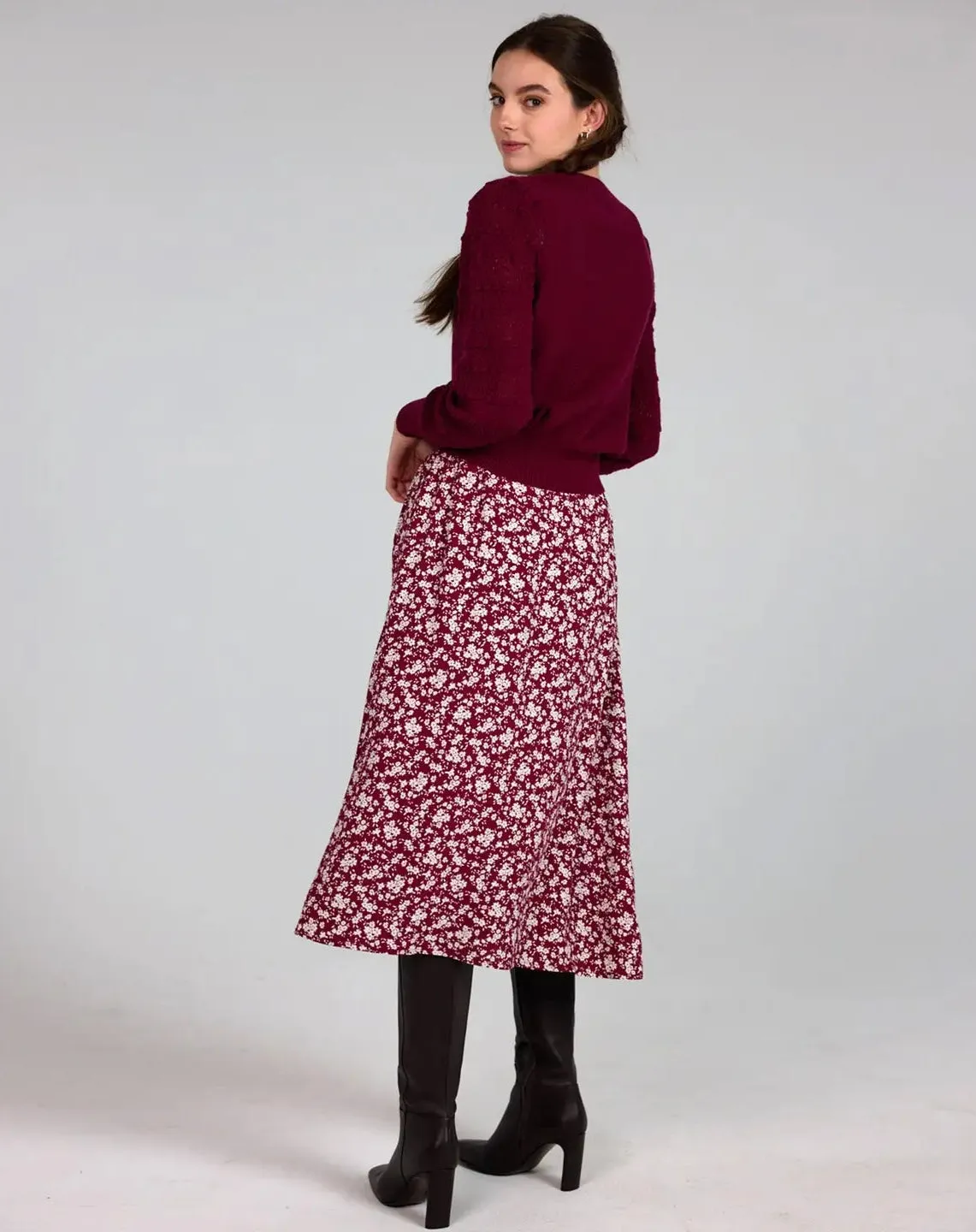 Endless Floral Midi Skirt