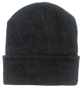 Essential Black Beanie (Adult)