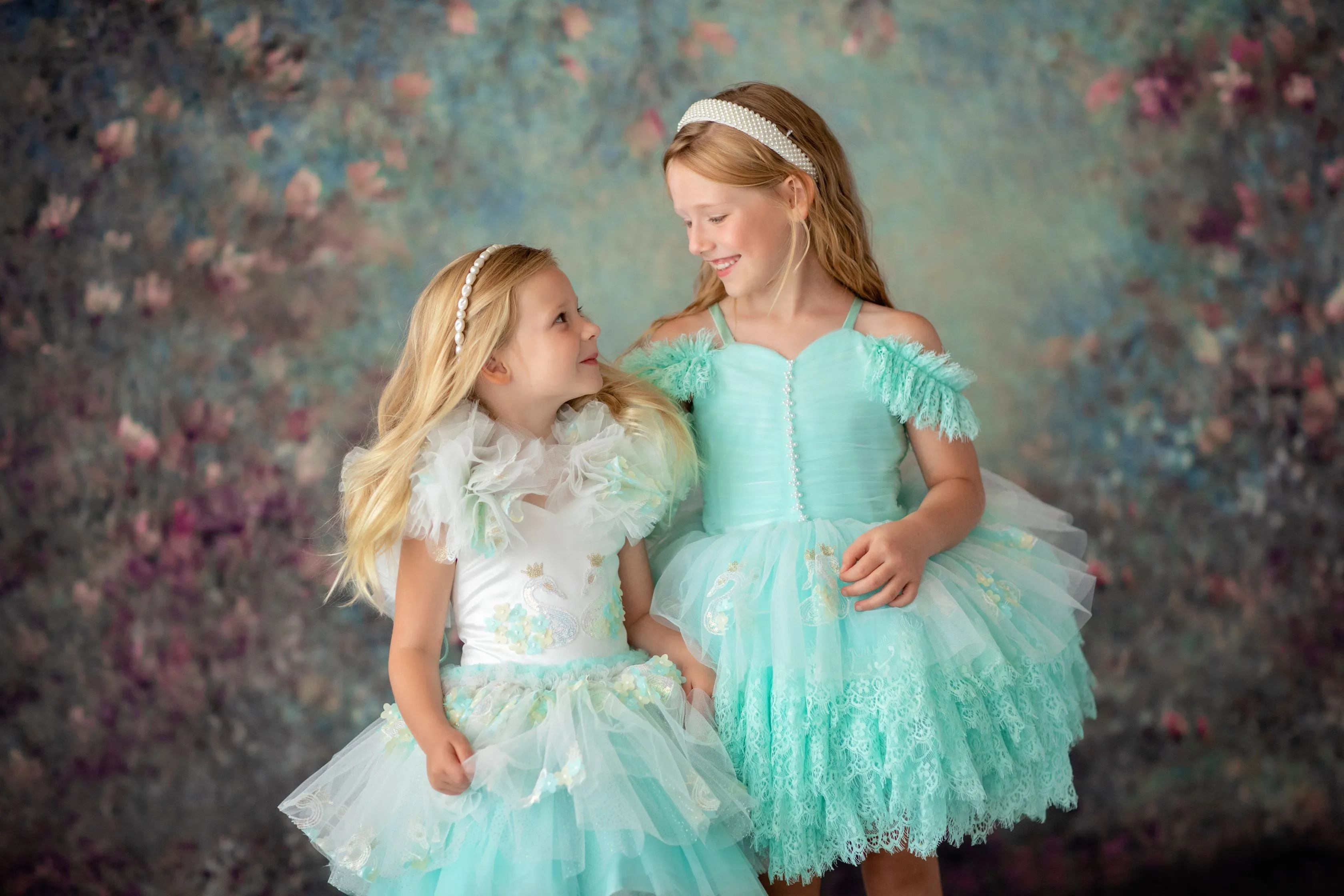 Euc retired rental "Swan Dreams" -  Petal Length Dress  - ( 3 Year - Petite 5 Year)