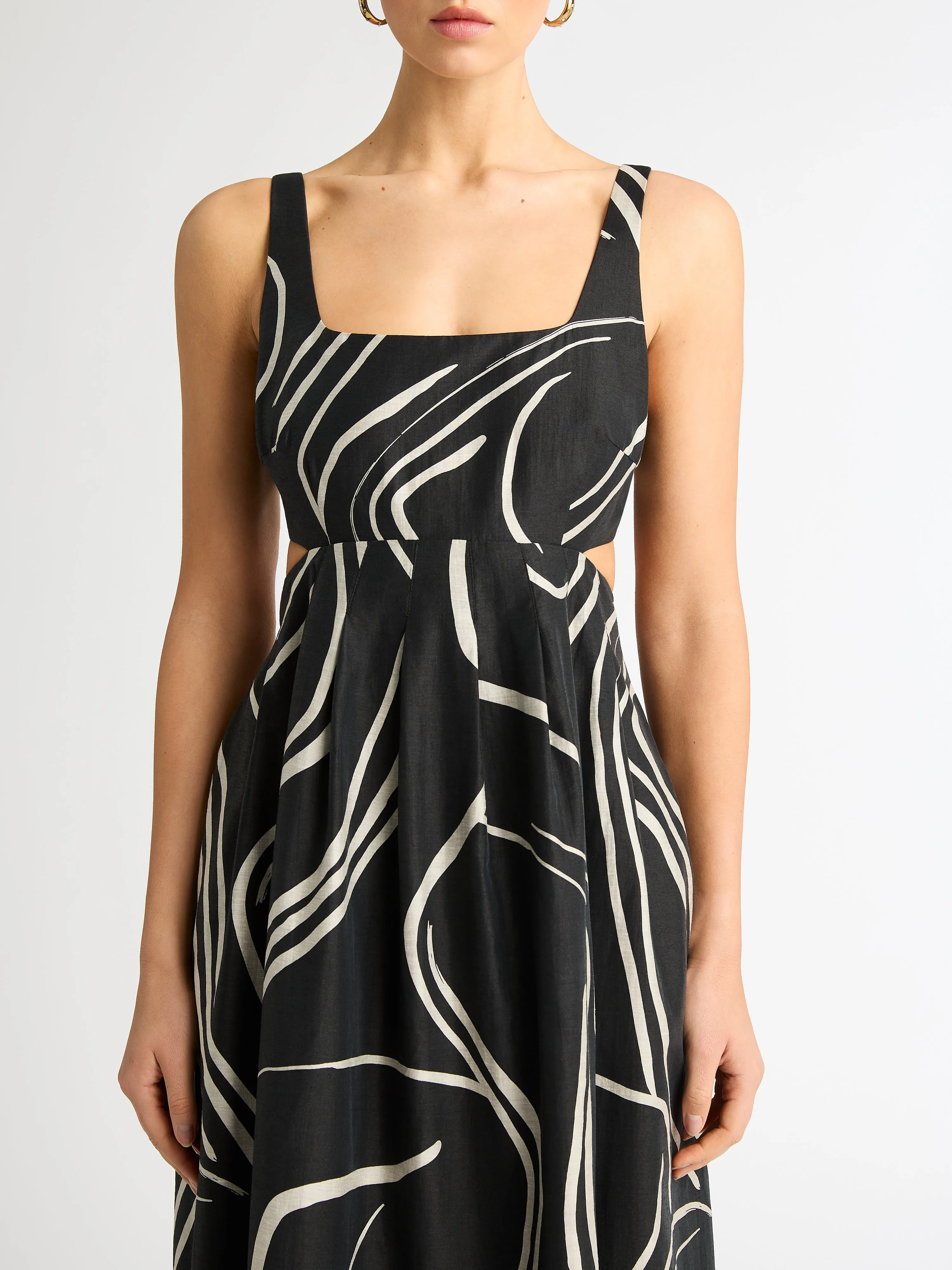 FIGURE DANCER MIDI DRESS