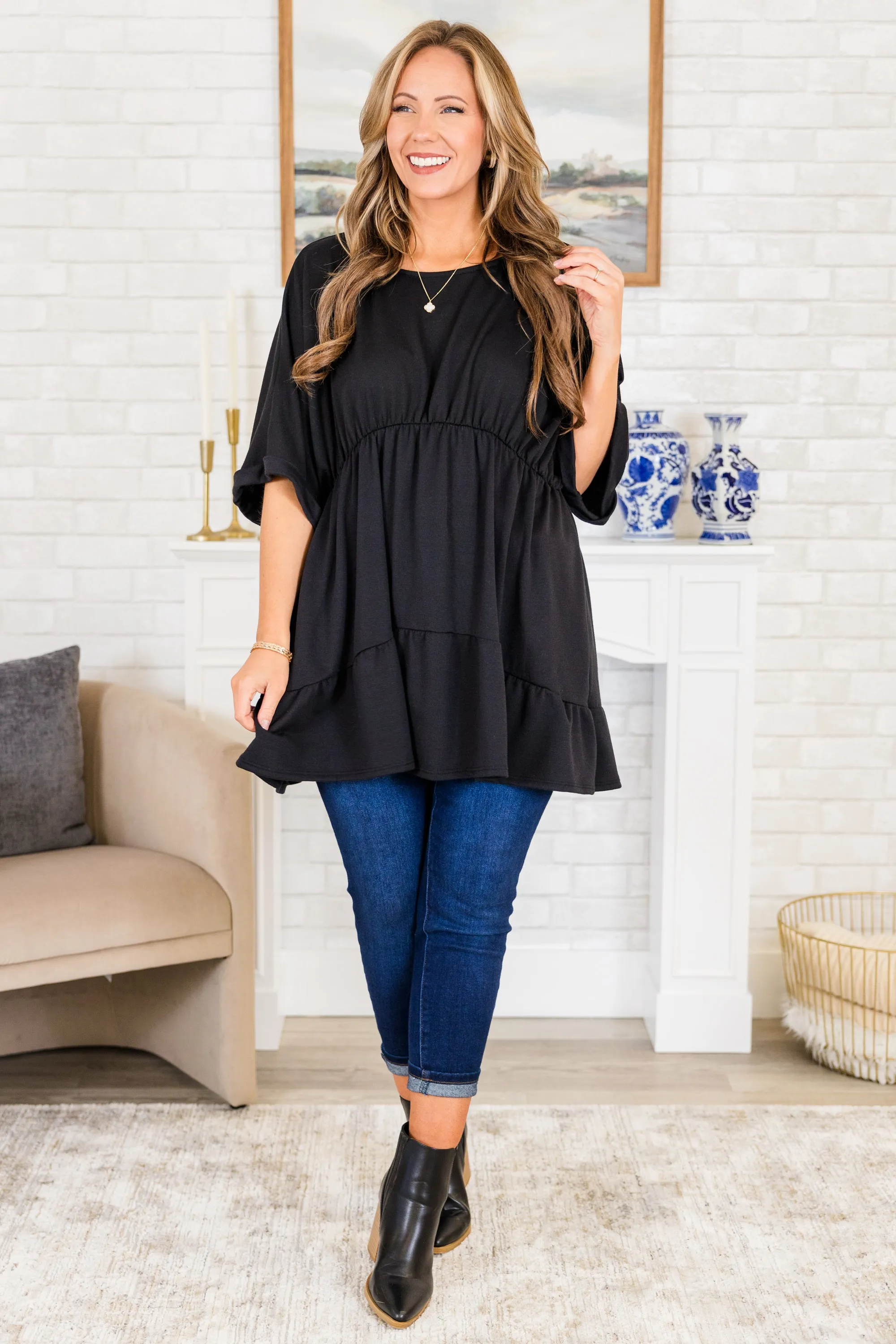 Find Balance Tunic, Black
