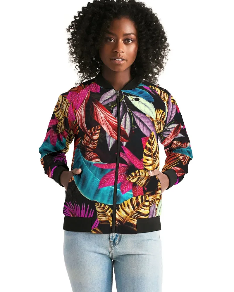 Foliage Feather Women's Bomber Jacket