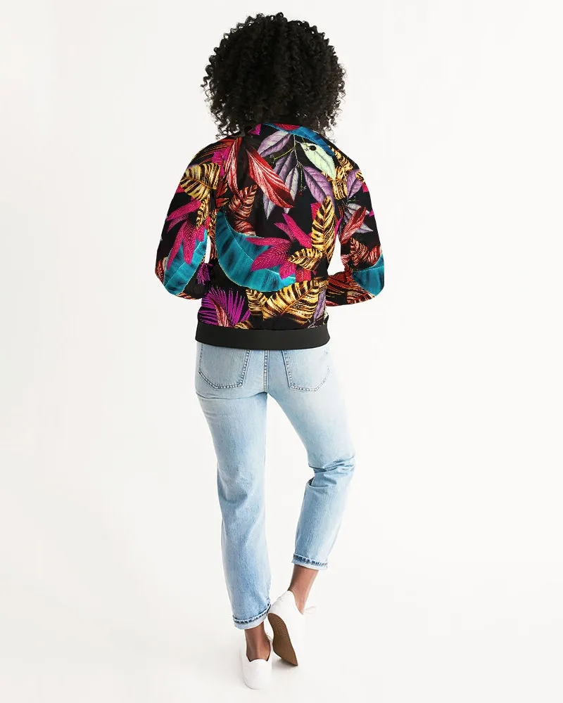 Foliage Feather Women's Bomber Jacket