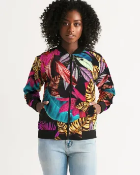 Foliage Feather Women's Bomber Jacket