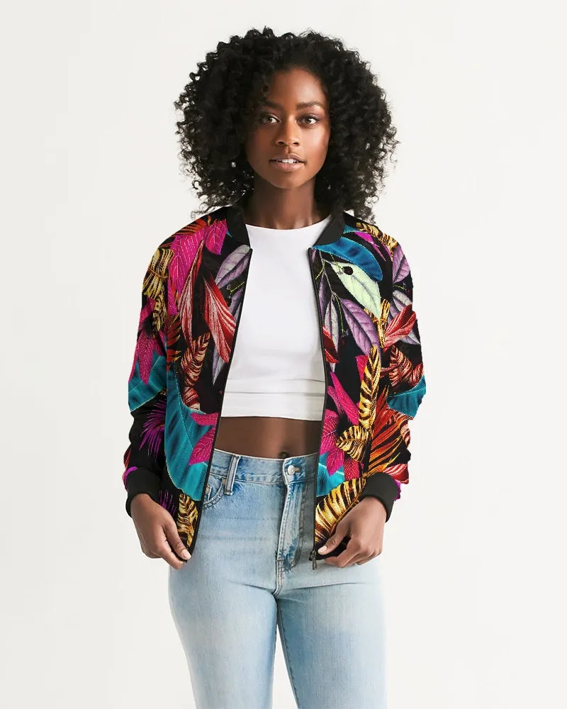 Foliage Feather Women's Bomber Jacket