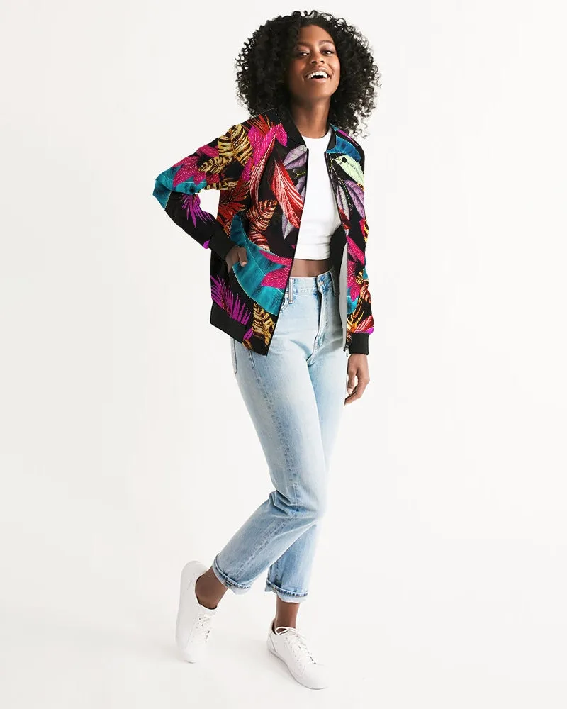 Foliage Feather Women's Bomber Jacket