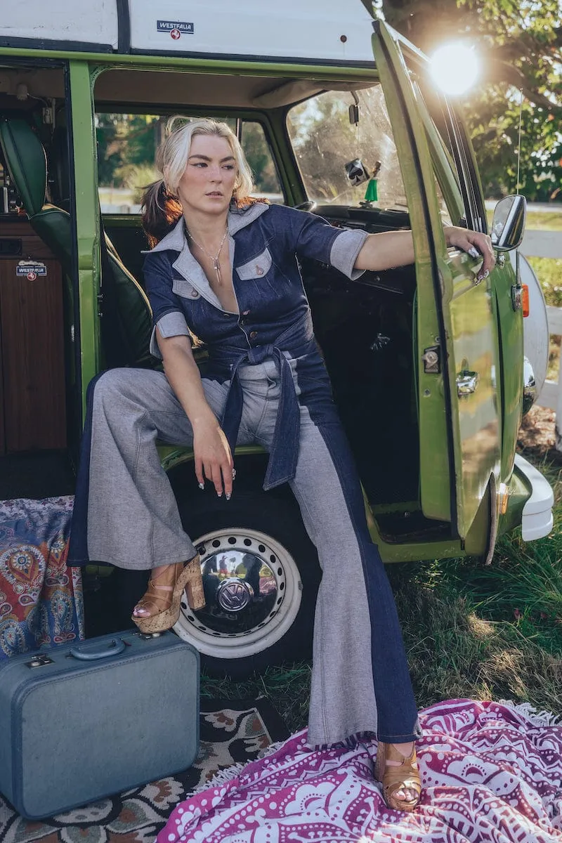 Funky Diva Denim Jumpsuit - Revolution Wash
