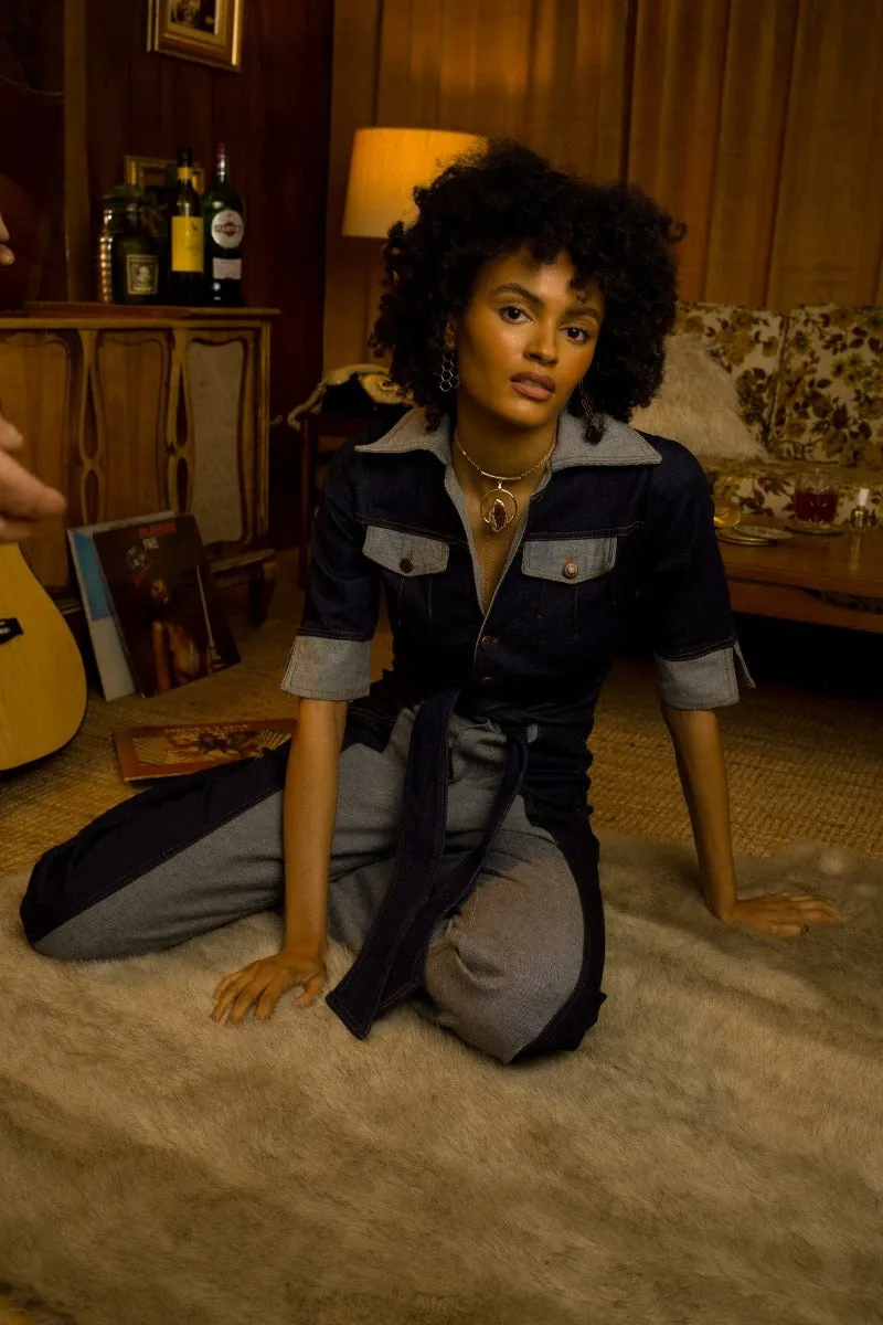 Funky Diva Denim Jumpsuit - Revolution Wash