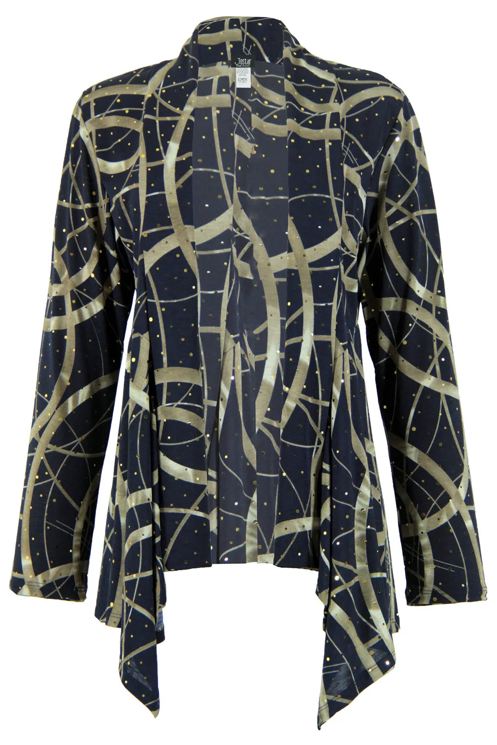 Glitter Mid Cut Jacket Long Sleeve Print Glitter-4028GL-LRP1-G008