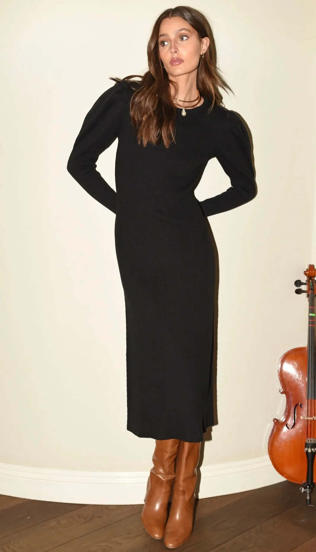 Greylin Honor Sweater Kinit Midi Dress