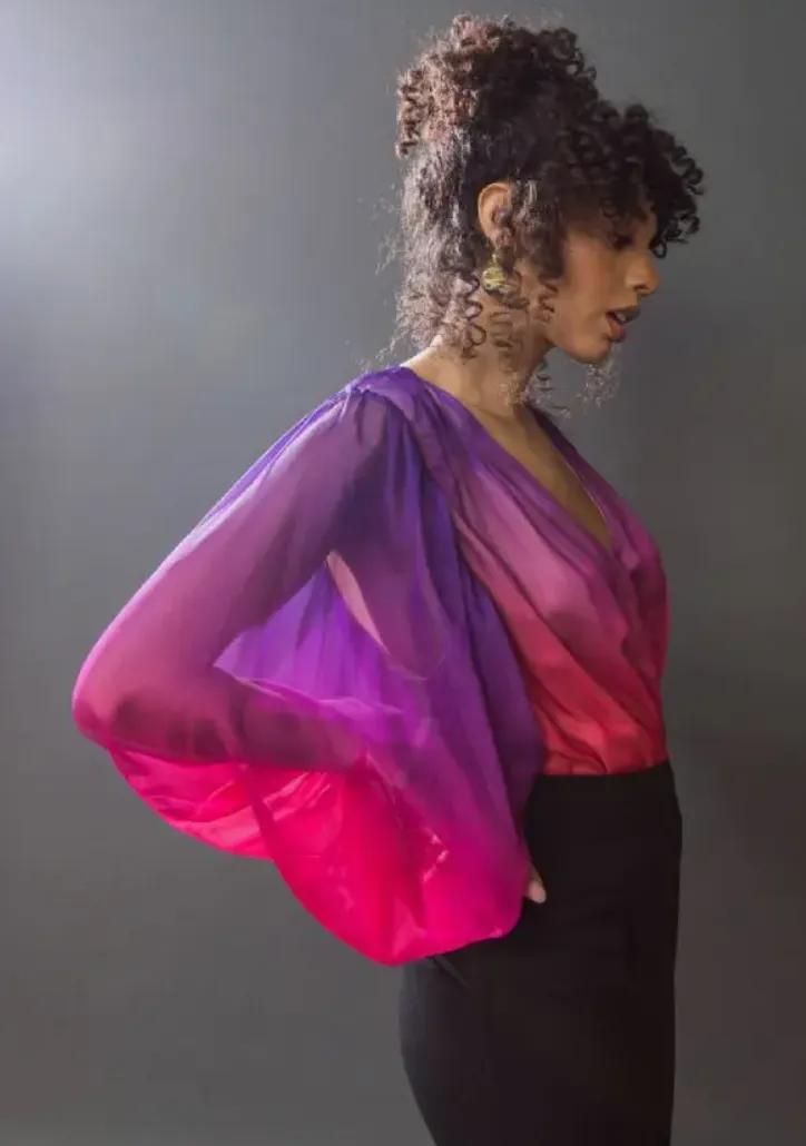 Haven, Ombre Printed Woven Bodysuit