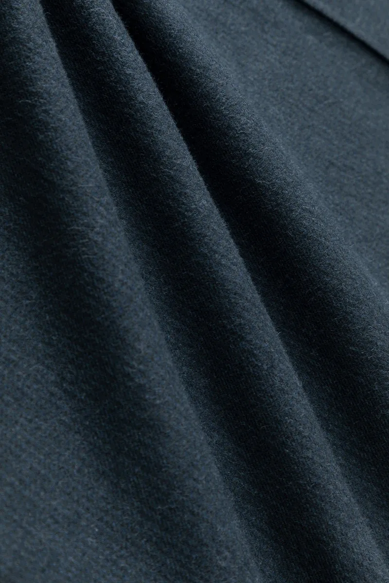 HeatGuard Casual Shirt Jacket | Navy Semi Plain 6099NZ