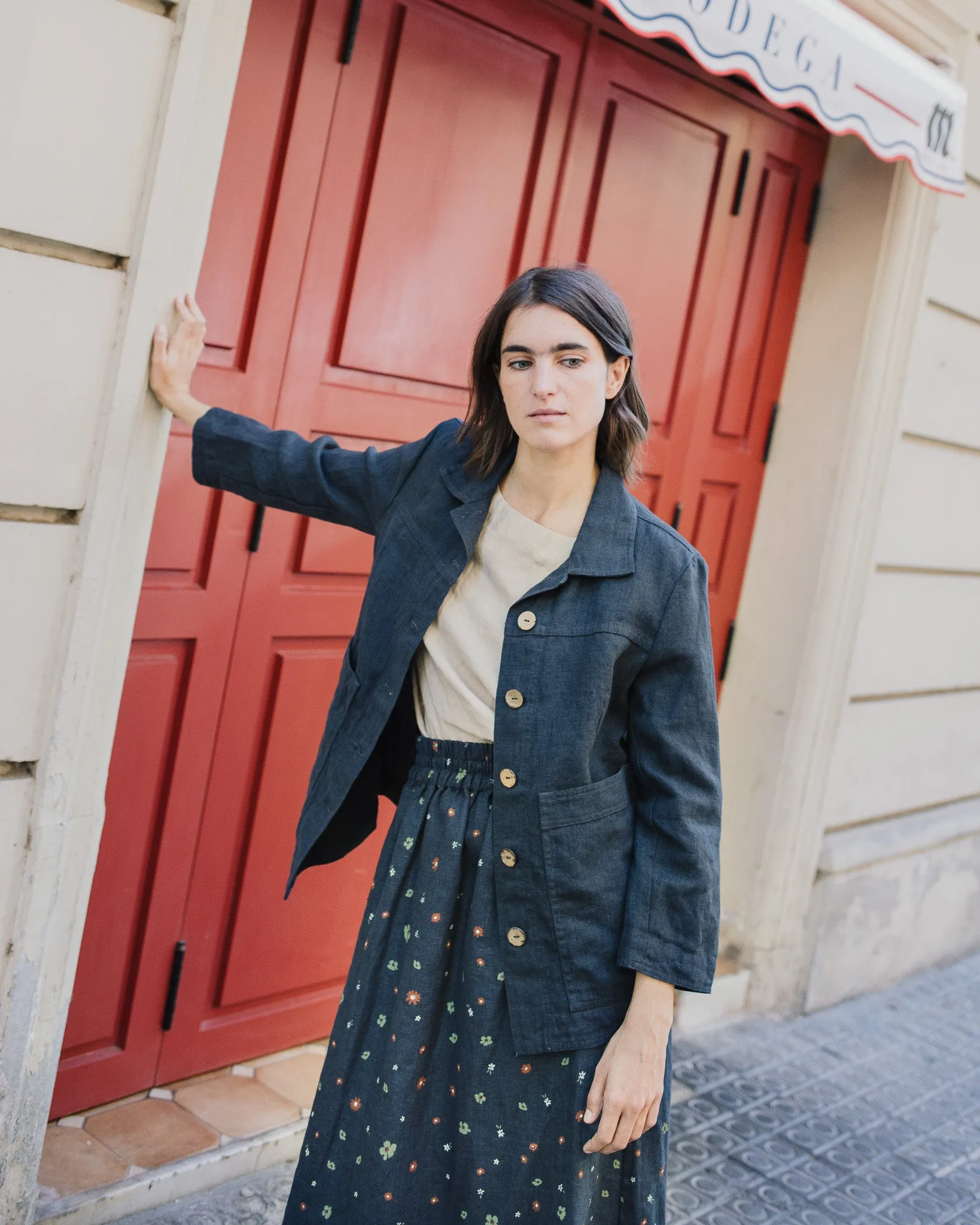 HELSINKI linen jacket