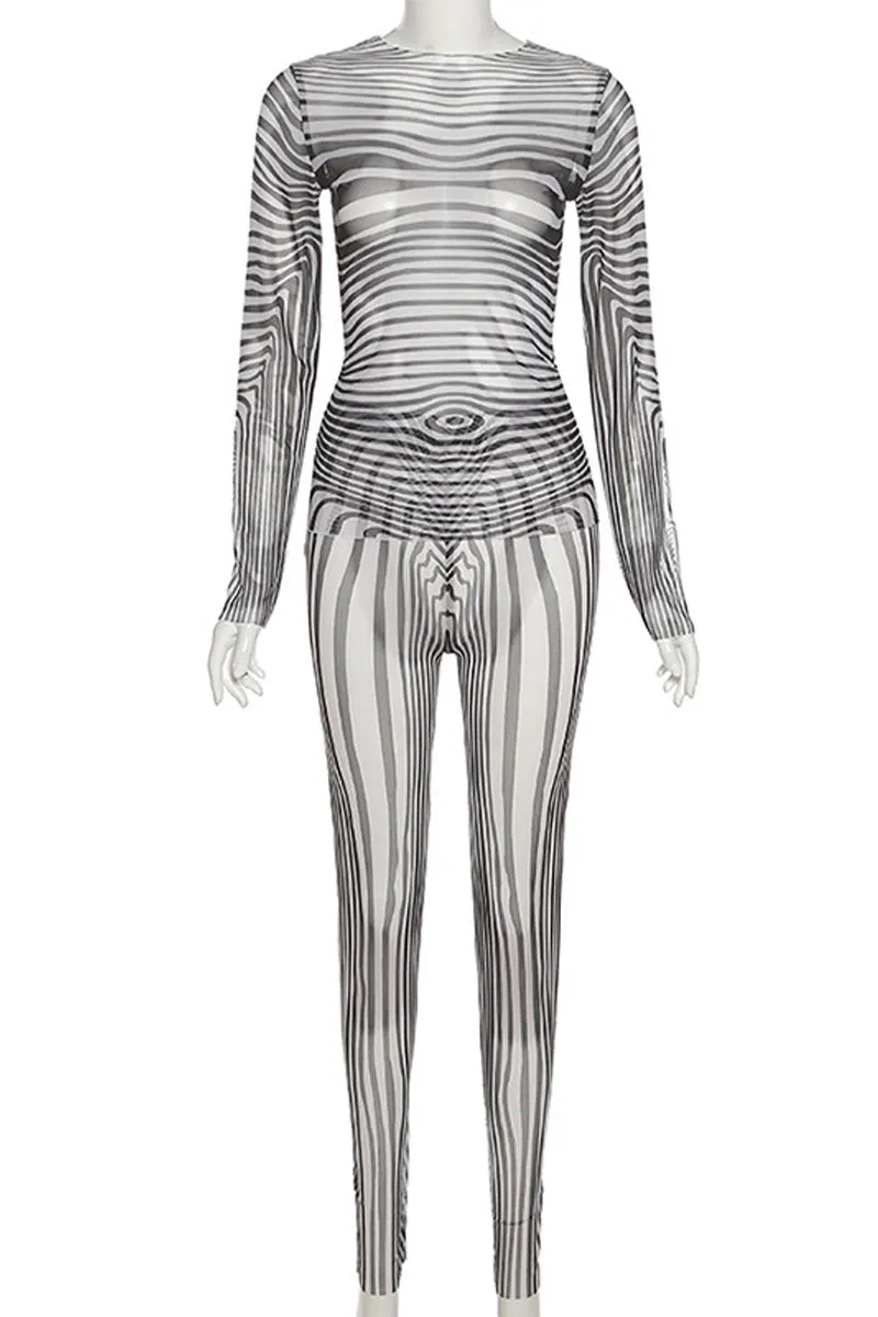 HJP1225 Zebra Print Jumpsuit