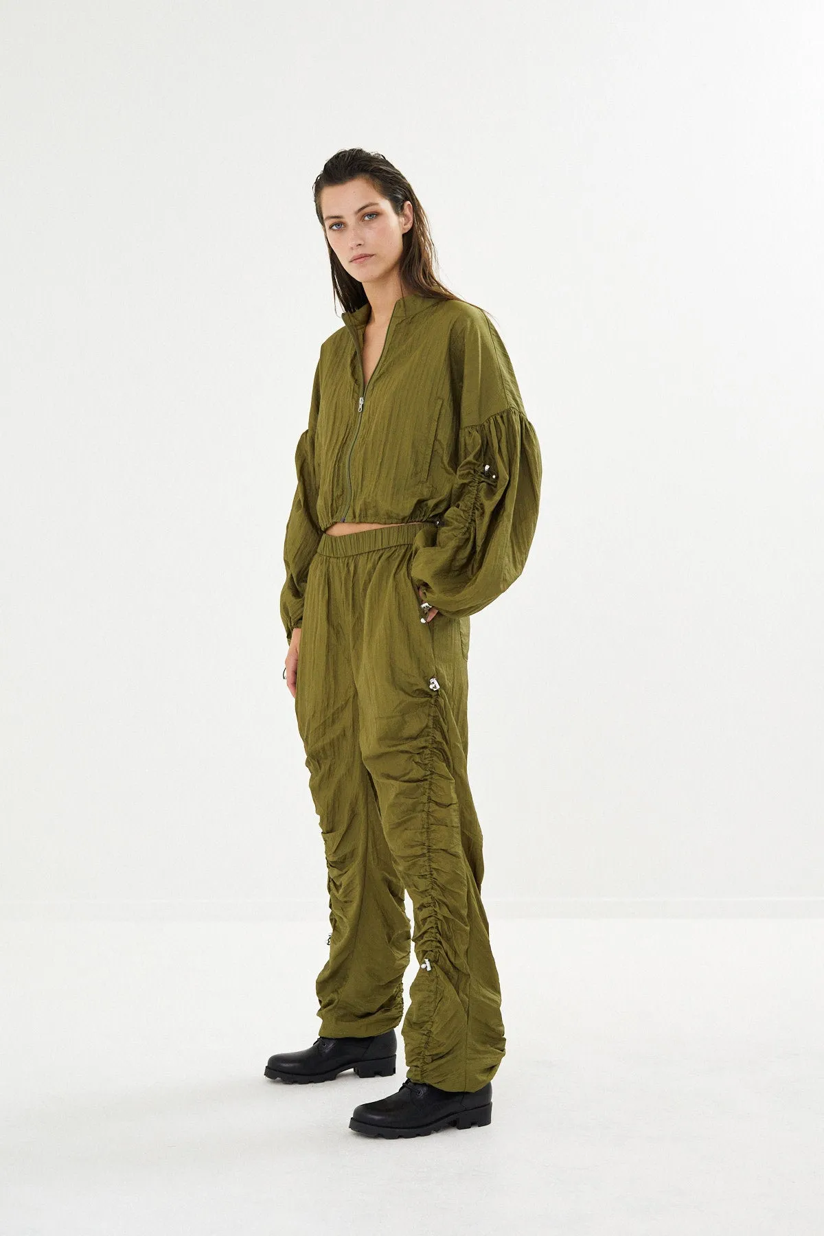 Isobel - Parachute cropped jacket I Army