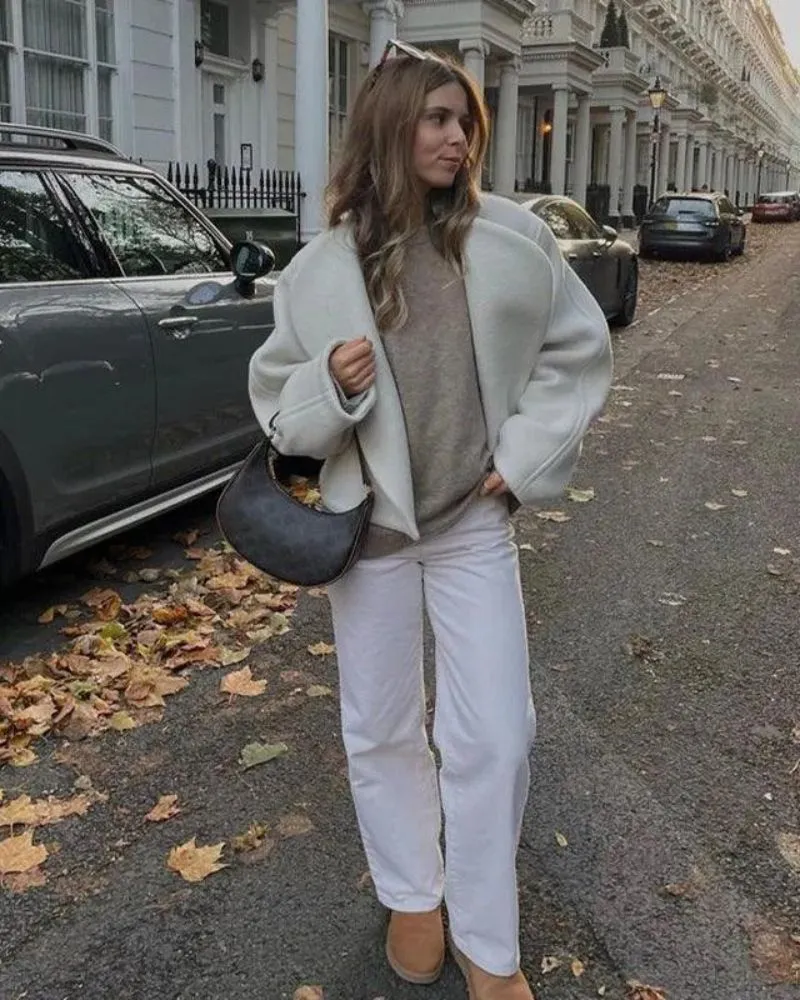 Ivyshape | Cropped Wool Jacket