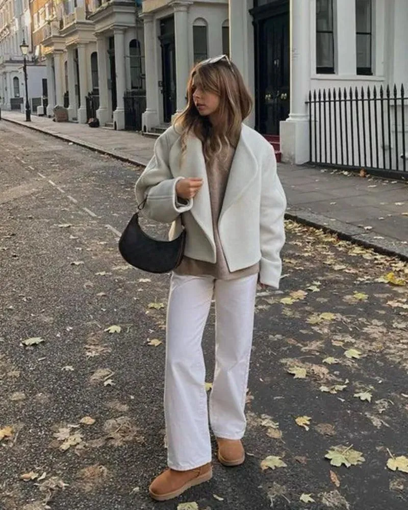 Ivyshape | Cropped Wool Jacket
