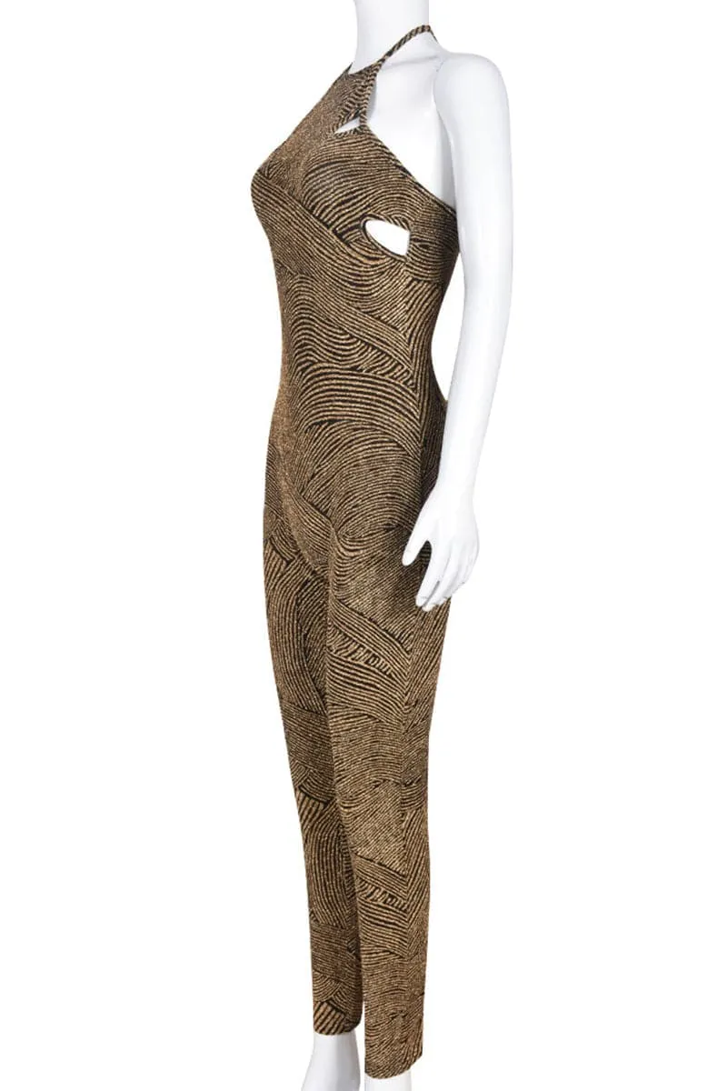 JB062 Halter Cutout Fashion Jumpsuits