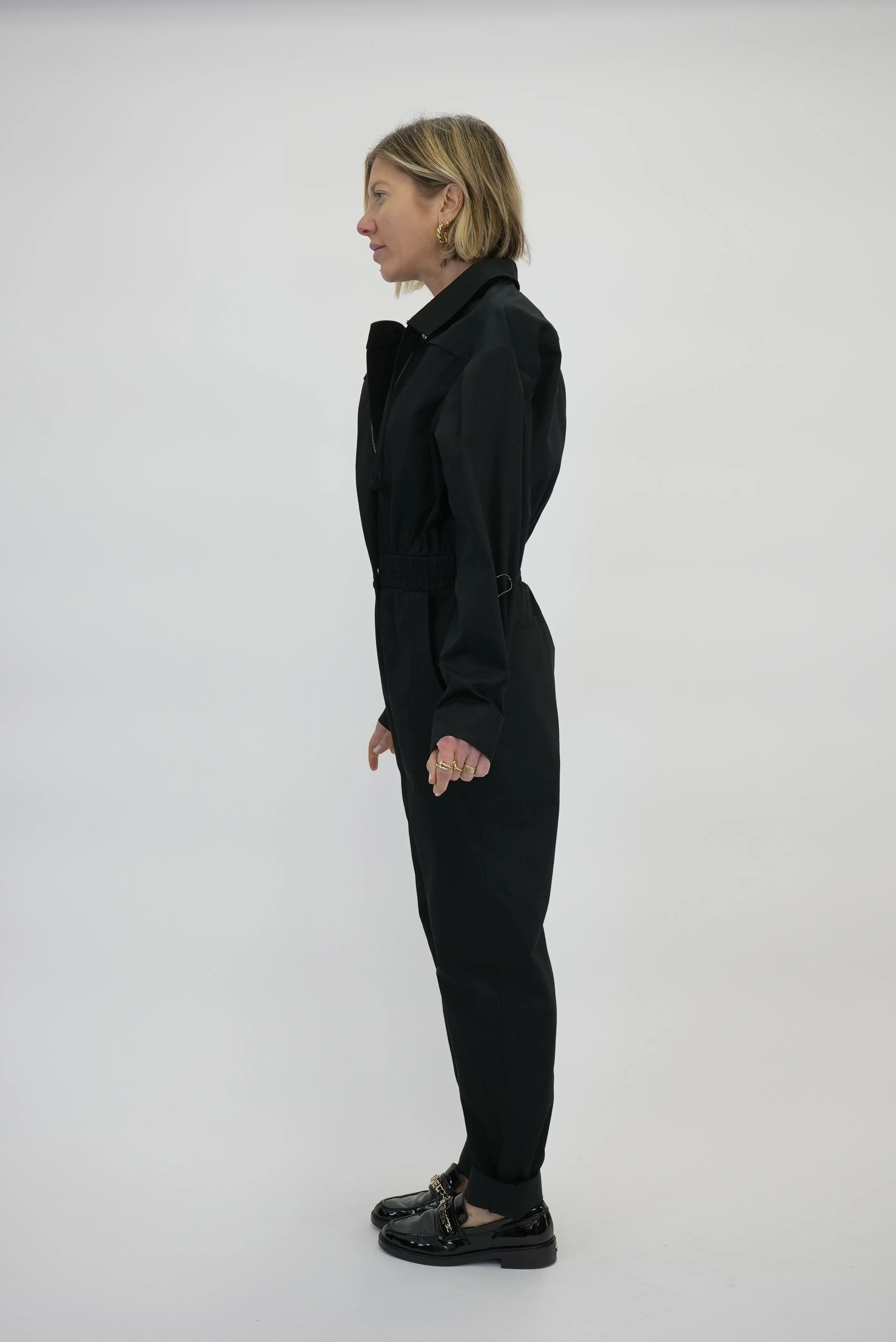 KARL ELASTIC WAISTBAND JUMPSUIT