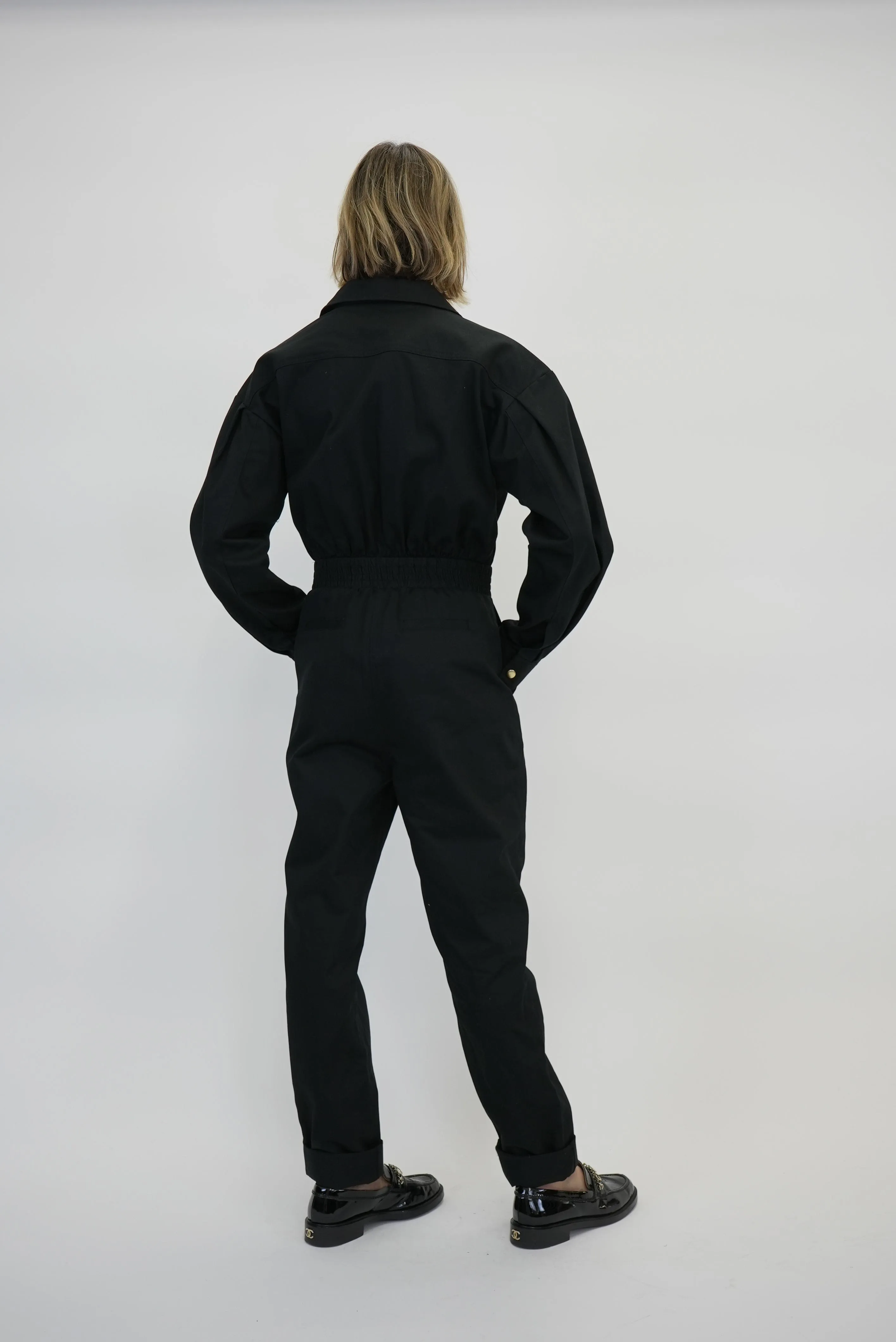 KARL ELASTIC WAISTBAND JUMPSUIT