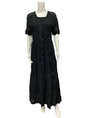 LoveShackFancy Dress Square Neck Maxi Length Size: L