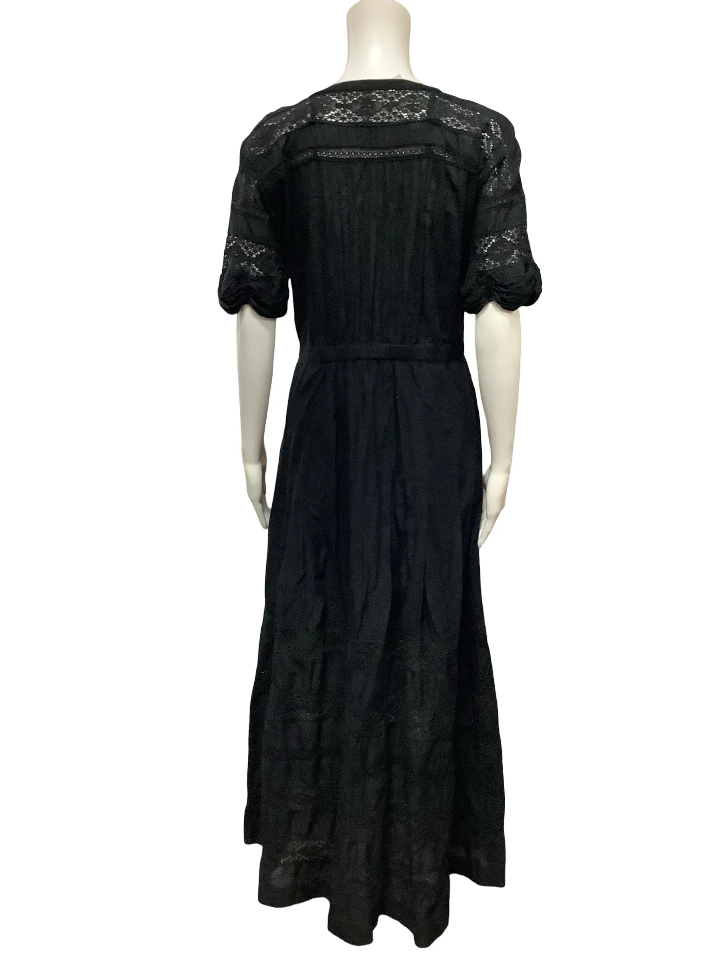 LoveShackFancy Dress Square Neck Maxi Length Size: L