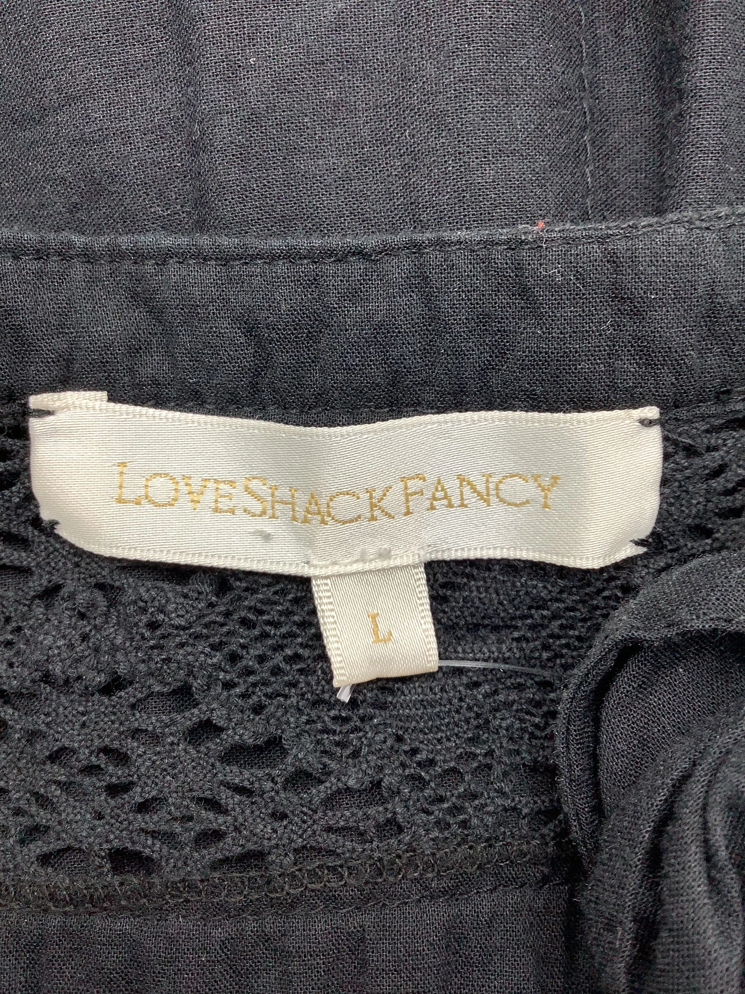 LoveShackFancy Dress Square Neck Maxi Length Size: L