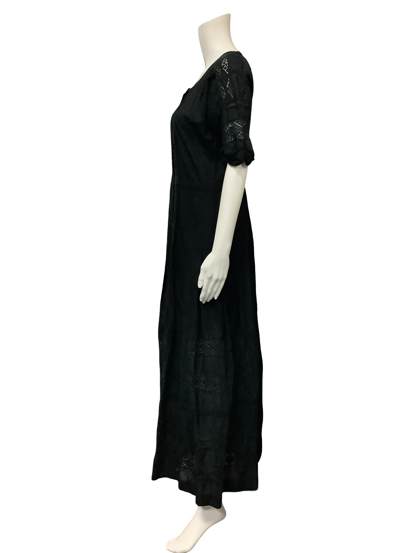 LoveShackFancy Dress Square Neck Maxi Length Size: L