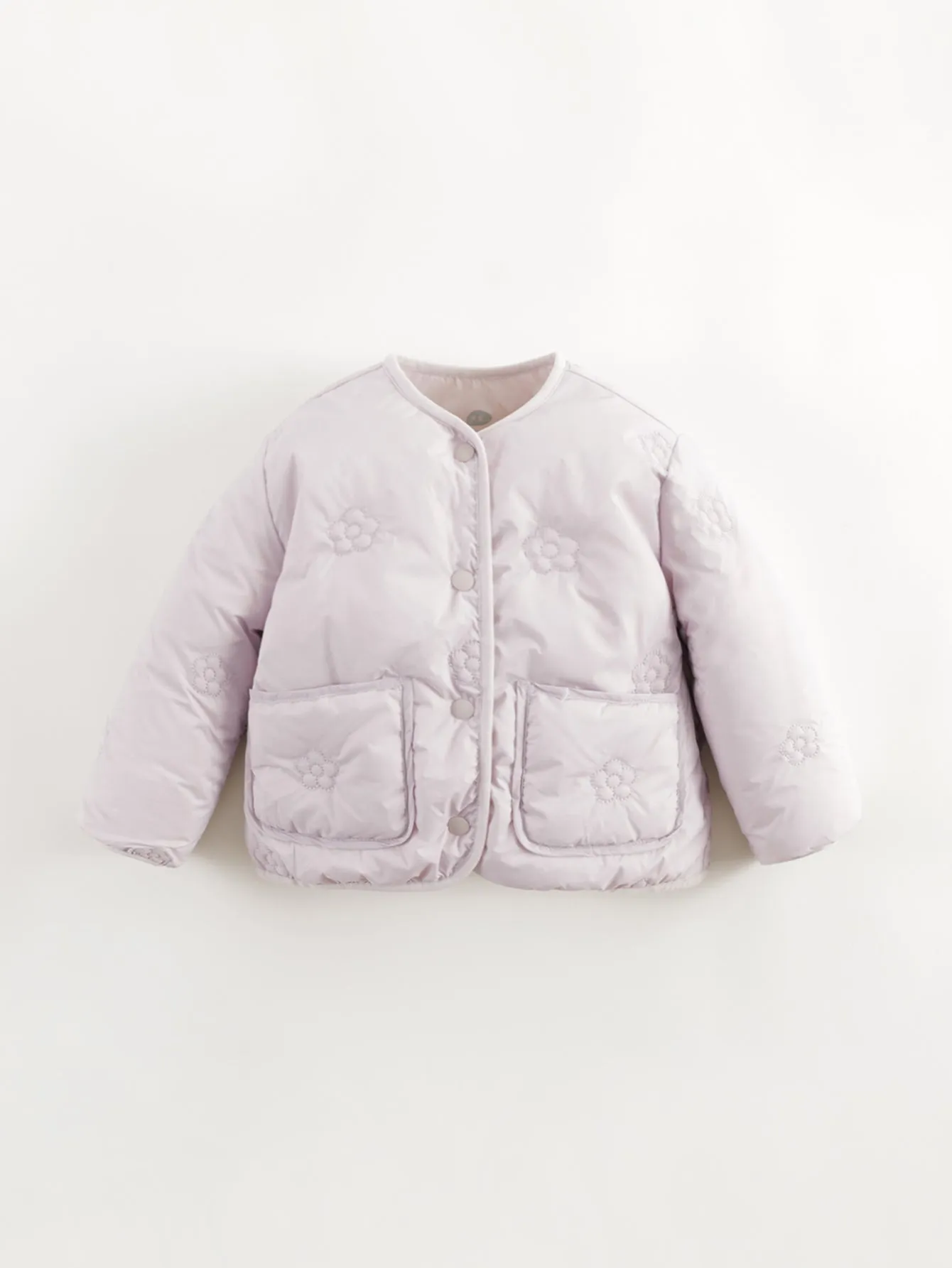 MARC & JANIE Girls Ultralight Floral Seamless Down Compact Jacket 232025