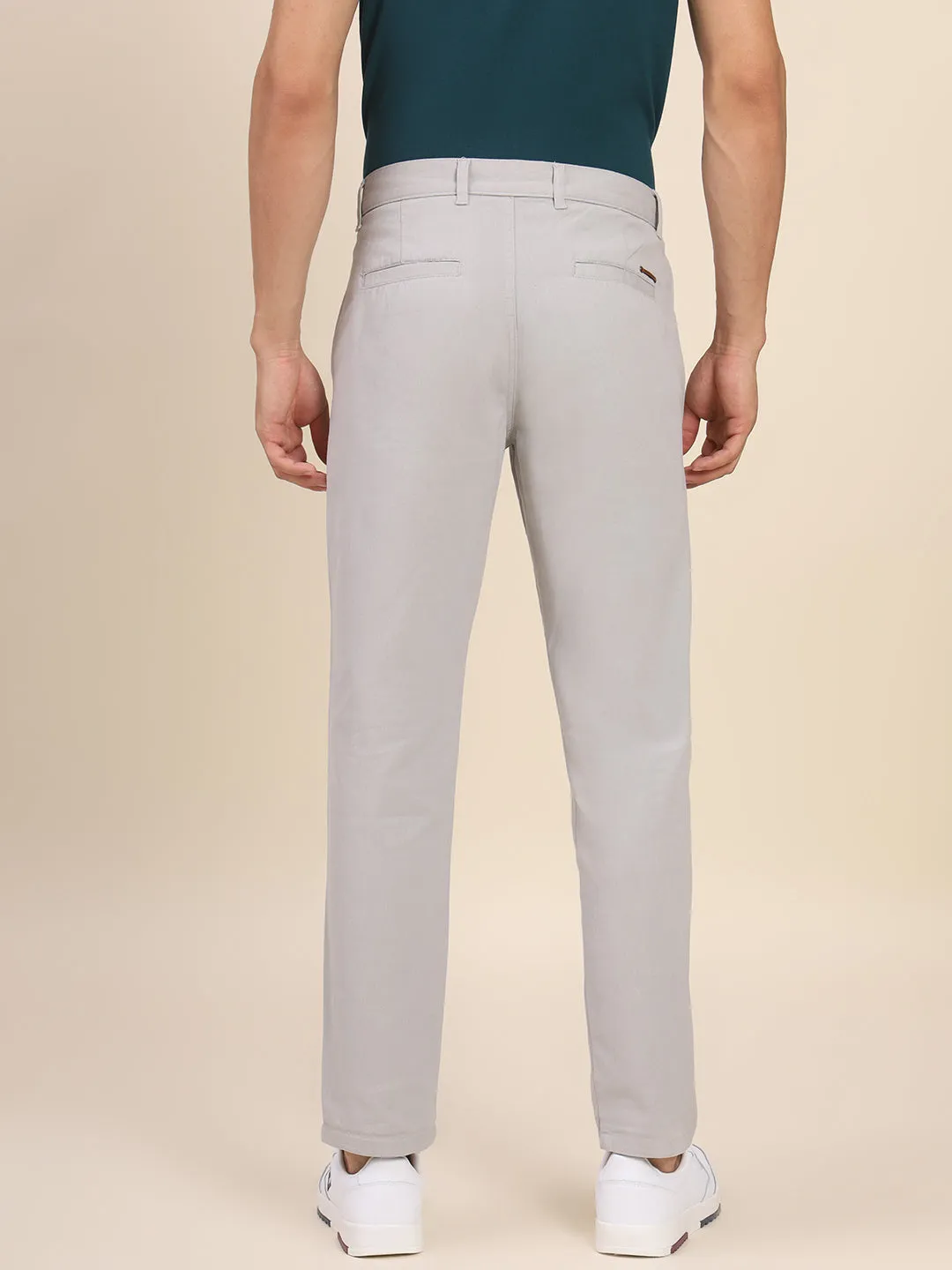 Men's Light Grey Chino Smart Casual Look For Season Essential