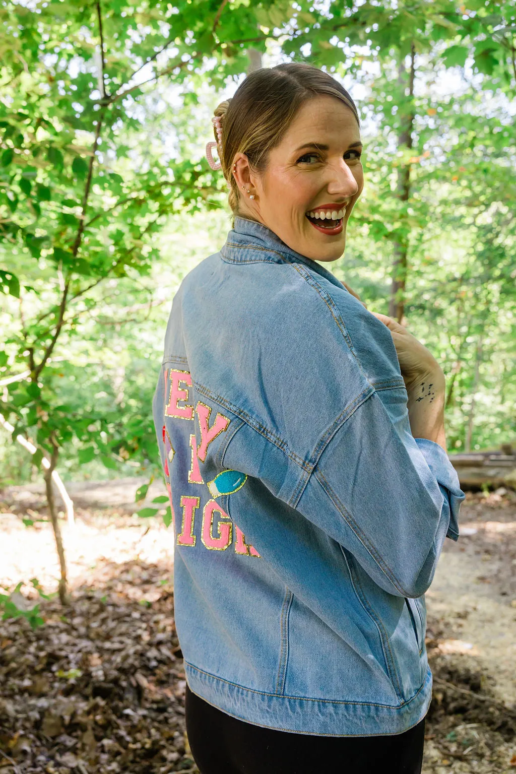MERRY N BRIGHT DENIM JACKET