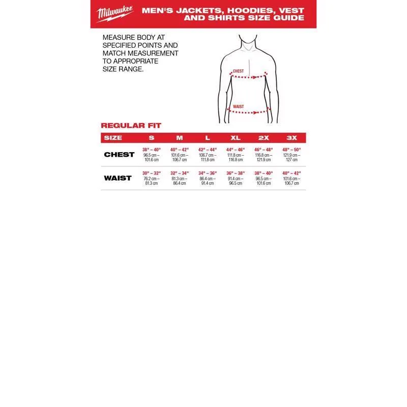 Milwaukee M12 XXXL Long Sleeve Men's Hooded Heated Jacket Kit Gray